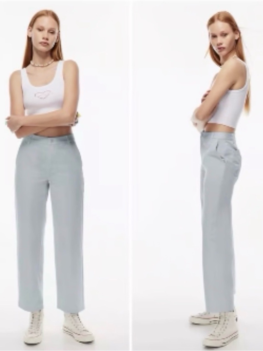 Aritzia Sun-deh Sundays Best Jaden High-Rise Straight Leg Chino Pants